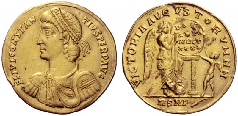 The Roman Empire   Constantius II augustus, 337 – 361  Medallion of 3 solidi 355...
