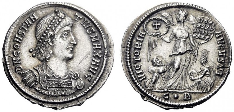 The Roman Empire   Constantius II augustus, 337 – 361  Heavy miliarense, Constan...