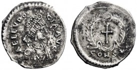 The Roman Empire   Aelia Eudocia, wife of Theodosius II  Siliqua, Constantinopolis 420-429, AR 1.87 g. AEL EVDO – CIA Draped bust r., wearing elaborat...