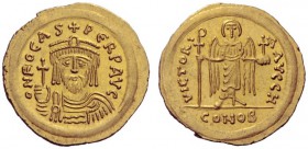 The Byzantine Empire   Phocas, 23 November 602 – 5 October 610  Solidus, 602-603, AV 4.41 g. O N FOCAS – PERP AVG Draped and cuirassed bust facing, we...