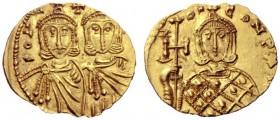 The Byzantine Empire   Constantine V Copronymus, 17 June 741 – 14 September 775, with Leo IV as associate ruler, from 751  Solidus, Syracuse 751-775, ...