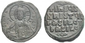 The Byzantine Empire   Constantine VIII, 15 December 1025 – 12 November 1028  Follis 1020-1028, Æ 9.79 g. + CMMΔ – HΘ VH Λ Facing bust of Christ with ...