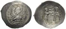 The Byzantine Empire   Alexius I Comnenus, April 1081 – August 1118, with colleagues from 1088   Pre-reform coinage, 1081-1092.  Debased trachy, Thess...