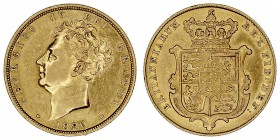 GRAN BRETAÑA
JORGE IV
Soberano. AV. 1826. 7,97 g. KM.696. Muy escasa. MBC+