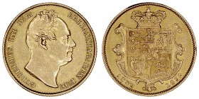 GRAN BRETAÑA
GUILLERMO IV
Soberano. AV. 1832. 7,98 g. KM.717. Golpecito en listel, si no EBC-. Muy escasa
