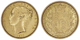 GRAN BRETAÑA
VICTORIA
Soberano. AV. 1853. W.W (raised). 7,99 g. KM.736,1. EBC-/EBC+
