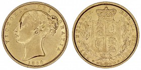 GRAN BRETAÑA
VICTORIA
Soberano. AV. 1864. 7,98 g. KM.736,2. Rayita, si no EBC
