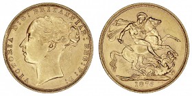 GRAN BRETAÑA
VICTORIA
Soberano. AV. 1876. 7,99 g. KM.752. EBC