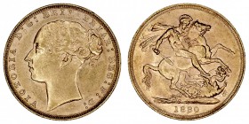 GRAN BRETAÑA
VICTORIA
Soberano. AV. 1880. 7,99 g. KM.752. EBC