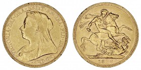 GRAN BRETAÑA
VICTORIA
Soberano. AV. 1896. 7,98 g. KM.785. EBC-