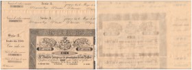 BANCO DE ZARAGOZA
100 Reales de Vellón. 14 Mayo 1857. Serie A. Con matriz, sin taladrar, sin firmas ni reverso. Pareja correlativa. ED.A117B. Ligeras...