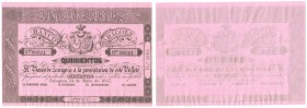 BANCO DE ZARAGOZA
500 Reales de Vellón. 14 Mayo 1857. Serie C. Sin firmas, ni matriz. ED.A119B. Escaso así. SC-