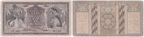 INDIA HOLANDESA
25 Gulden. 26-11-1938. P.80B. Picos romos. Muy escaso. MBC-