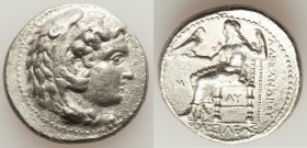MACEDONIAN KINGDOM. Alexander III the Great (336-323 BC). AR tetradrachm (27mm, 16.76 gm, 11h). Choice XF, porosity. Early posthumous issue of 'Babylo...
