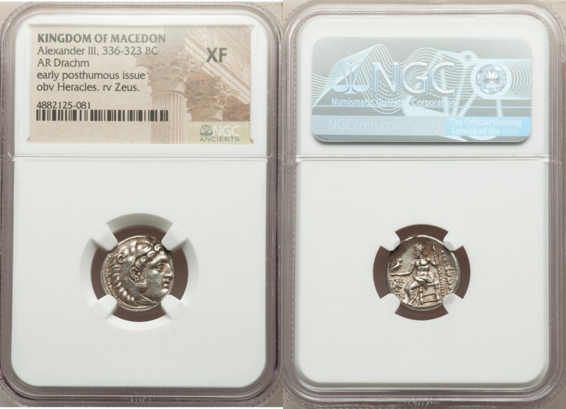 MACEDONIAN KINGDOM. Alexander III the Great (336-323 BC). AR drachm (16mm, 11h)....