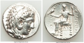 MACEDONIAN KINGDOM. Philip III Arrhidaeus (323-317 BC). AR tetradrachm (27mm, 17.14 gm, 9h). XF, scratches. Babylon. Head of Heracles right, wearing l...