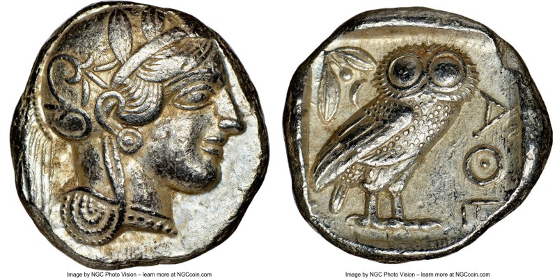 ATTICA. Athens. Ca. 440-404 BC. AR tetradrachm (23mm, 17.21 gm, 10h). NGC Choice...