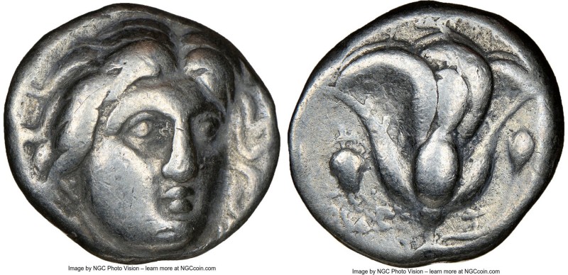 CARIAN ISLANDS. Rhodes. Ca. 305-275 BC. AR didrachm (18mm, 1h). NGC Fine. Head o...