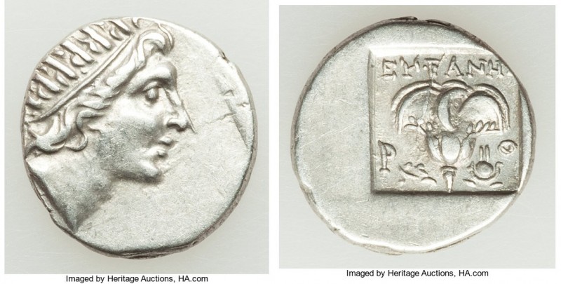 CARIAN ISLANDS. Rhodes. Ca. 88-84 BC. AR drachm (15mm, 2.45 gm, 12h). Choice XF....