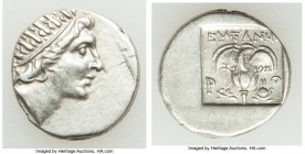 CARIAN ISLANDS. Rhodes. Ca. 88-84 BC. AR drachm (15mm, 2.45 gm, 12h). Choice XF. Plinthophoric standard, Euphanes, magistrate. Radiate head of Helios ...