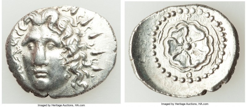 CARIAN ISLANDS. Rhodes. Ca. 84-30 BC. AR drachm (21mm, 4.19 gm, 12h). Choice XF....