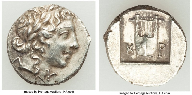 LYCIAN LEAGUE. Cragus. Ca. 48-20 BC. AR hemidrachm (14mm, 2.29 gm, 12h). AU. Ser...