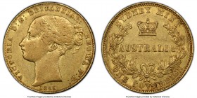 Victoria gold Sovereign 1855-SYDNEY AU50 PCGS, Sydney mint, KM2. First year of scarce two year type. 

HID09801242017

© 2020 Heritage Auctions | ...