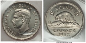 George VI Matte Specimen 5 Cents 1937 SP66 ICCS, Royal Canadian mint, KM33. Superb surfaces. 

HID09801242017

© 2020 Heritage Auctions | All Righ...
