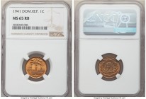 Republic Centavo 3-Piece Lot of Certified Assorted Centavos NGC, 1) Centavo 1941 - MS65 Red and Brown 2) Centavo 1947 - MS65 Red 3) Centavo 1957 - MS6...
