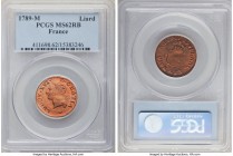 Louis XVI Liard 1789-M MS62 Red and Brown PCGS, Toulouse mint, KM585.10.

HID09801242017

© 2020 Heritage Auctions | All Rights Reserved