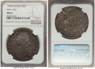 Louis XVI Ecu 1789-M MS61 NGC, Toulouse mint, KM564.10, Dav-1333. An appealing example, deeply graphite toned with underlying luster visible primarily...