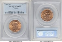 Republic 5 Centimes 1901-(c) MS64 Red and Brown PCGS, Paris mint, KM842.

HID09801242017

© 2020 Heritage Auctions | All Rights Reserved