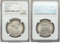 Frankfurt. Free City Taler 1860 MS63 NGC, KM360. Two year type. 

HID09801242017

© 2020 Heritage Auctions | All Rights Reserved