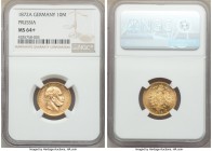 Prussia. Wilhelm I gold 10 Mark 1872-A MS64+ NGC, Berlin mint, KM502.

HID09801242017

© 2020 Heritage Auctions | All Rights Reserved