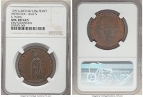 Middlesex. Hall's copper Penny Token 1795 UNC Details (Obverse Scratched) NGC, D&H-28a. Plain edge. 

HID09801242017

© 2020 Heritage Auctions | A...