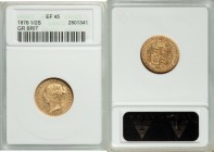 Victoria gold 1/2 Sovereign 1876 XF45 ANACS, KM735.2. AGW 0.1178 oz. 

HID09801242017

© 2020 Heritage Auctions | All Rights Reserved