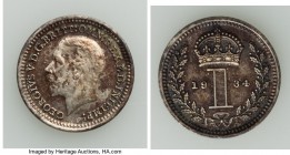 George V 4-Piece Uncertified Maundy Set 1934, KM-MDS192. Includes the Penny through the 4 Pence with the average grade approximately AU. Sold as is, n...