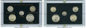 George VI 5-Piece Uncertified "Last Silver Coins" Set 1946 UNC, includes the 6 Pence, the English and Scottish Shillings, the 2 Shillings, and 1/2 Cro...