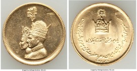 Muhammad Reza Pahlavi gold "Coronation" Medal SH 1346 (1967) UNC, Tehran mint, 24.2mm. 10.45gm. 

HID09801242017

© 2020 Heritage Auctions | All R...
