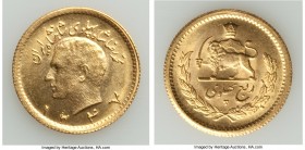 Muhammad Reza Pahlavi gold 1/4 Pahlavi SH 1347 (1968) UNC, KM1160a. 16.3mm. 2.05gm. 

HID09801242017

© 2020 Heritage Auctions | All Rights Reserv...