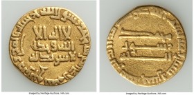 Abbasid. al-Mahdi (AH 158-169 / AD 775-785) gold Dinar AH 165 (AD 782/3) VF (Clipped), No mint (likely Madinat al-Salam), A-214. 17.5mm. 3.86gm. 

H...