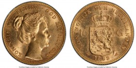 Wilhelmina gold 10 Gulden 1898 MS63 PCGS, Utrecht mint, KM124.

HID09801242017

© 2020 Heritage Auctions | All Rights Reserved