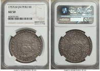 Ferdinand VI 8 Reales 1757 LM-JM AU50 NGC, Lima mint, KM55.1. Full strike, subdued luster with rose-gray toning. 

HID09801242017

© 2020 Heritage...