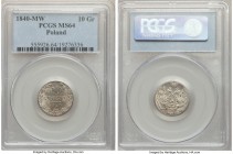 Nicholas I of Russia 10 Groszy 1840-MW MS64 PCGS, Warsaw mint, KM-C113a.

HID09801242017

© 2020 Heritage Auctions | All Rights Reserved