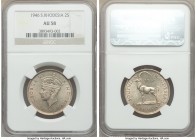 British Colony. George VI 2 Shillings 1946 AU58 NGC, KM19a. Last year of two year type. Conservatively graded. 

HID09801242017

© 2020 Heritage A...