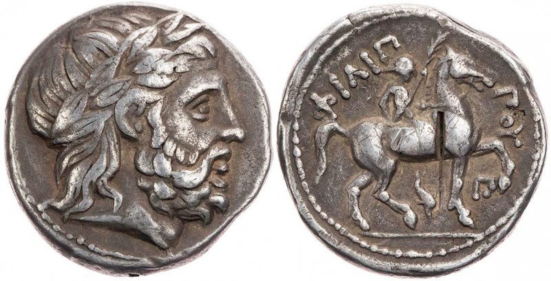 MAKEDONIEN, KÖNIGREICH
Philipp II., 359-336 v. Chr. AR-Tetradrachme um 323-315 ...