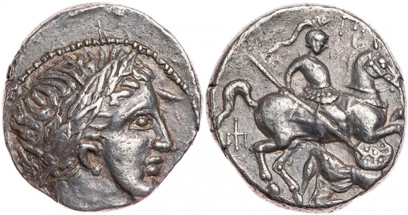 PAIONIEN
Patraos, 335-315 v. Chr. AR-Tetradrachme Bylazora Vs.: Kopf des Apollo...
