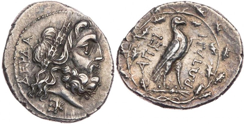 EPEIROS BUND DER EPEIROTEN
 AR-Drachme 234-168 v. Chr., unter Derdas Vs.: Kopf ...