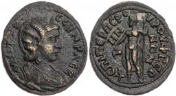 MYSIEN GERME
Otacilia Severa, Gemahlin des Philippus I. Arabs, 244-249 n. Chr. AE-Diassarion unter Gaios Iulios Perperos Rufinianos, Archon II Vs.: d...