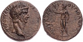 PHRYGIEN KOTIAION
Claudius, 41-54 n. Chr. AE-Tetrachalkon unter Ouaros (Varus) Vs.: Kopf mit Lorbeerkranz n. r., Rs.: Zeus steht mit erhobener Rechte...